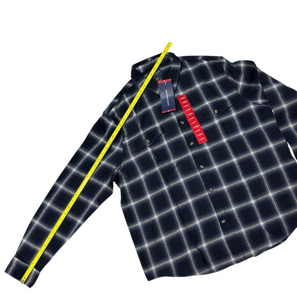 Lucky Brand Men's Flannel Dark Plaid Size XL - Picture 7 of 10